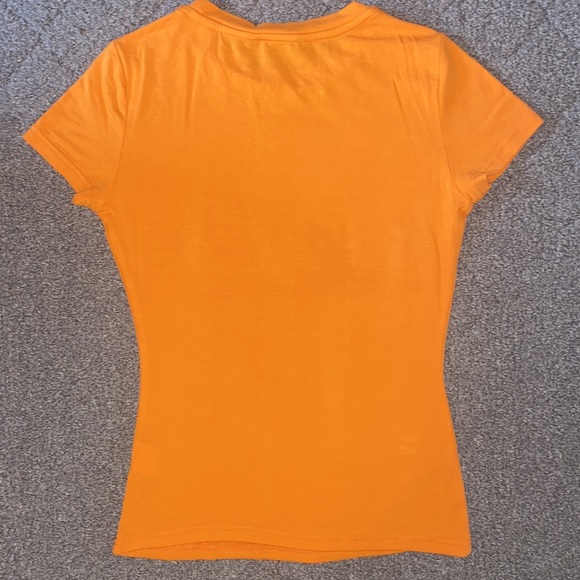 SHEIN Cap Sleeve Solid Orange Tee - Picture 9 of 9